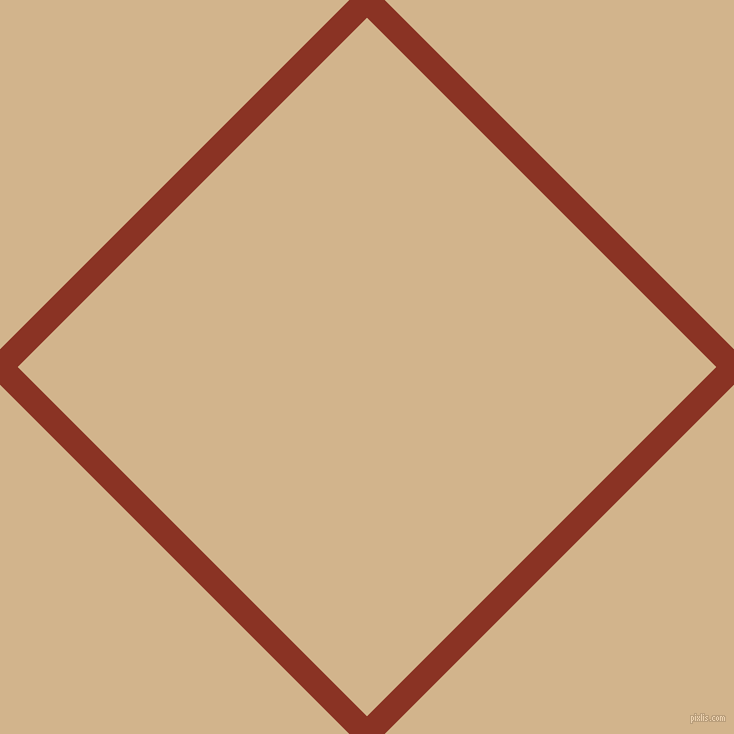 45/135 degree angle diagonal checkered chequered lines, 25 pixel lines width, 494 pixel square size, Burnt Umber and Tan plaid checkered seamless tileable