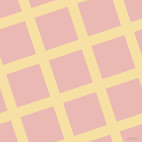 18/108 degree angle diagonal checkered chequered lines, 35 pixel lines width, 120 pixel square size, Buttermilk and Beauty Bush plaid checkered seamless tileable