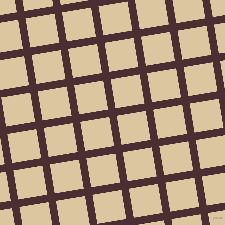 9/99 degree angle diagonal checkered chequered lines, 29 pixel line width, 113 pixel square size, Cab Sav and Raffia plaid checkered seamless tileable
