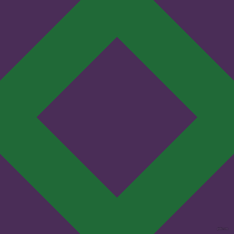 45/135 degree angle diagonal checkered chequered lines, 165 pixel lines width, 363 pixel square size, Camarone and Scarlet Gum plaid checkered seamless tileable
