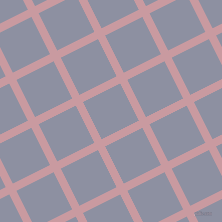 27/117 degree angle diagonal checkered chequered lines, 16 pixel lines width, 83 pixel square size, Careys Pink and Manatee plaid checkered seamless tileable