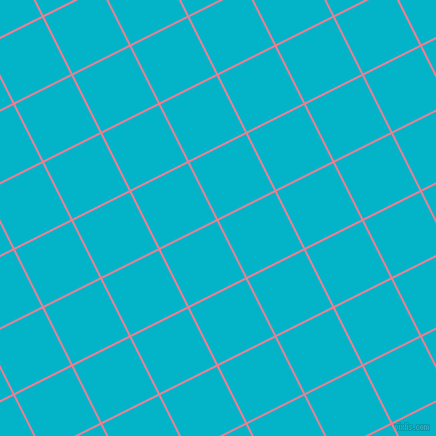 27/117 degree angle diagonal checkered chequered lines, 2 pixel lines width, 63 pixel square size, Carissma and Iris Blue plaid checkered seamless tileable
