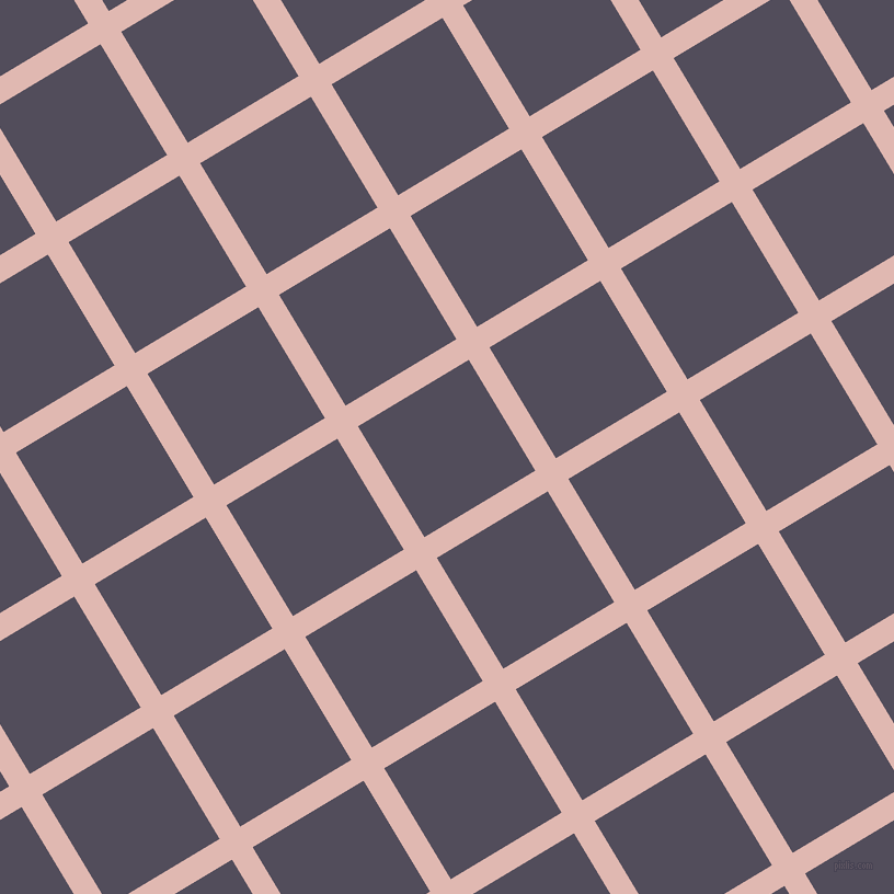 31/121 degree angle diagonal checkered chequered lines, 22 pixel line width, 118 pixel square size, Cavern Pink and Mulled Wine plaid checkered seamless tileable