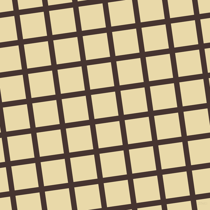 8/98 degree angle diagonal checkered chequered lines, 21 pixel line width, 94 pixel square size, Cedar and Sidecar plaid checkered seamless tileable