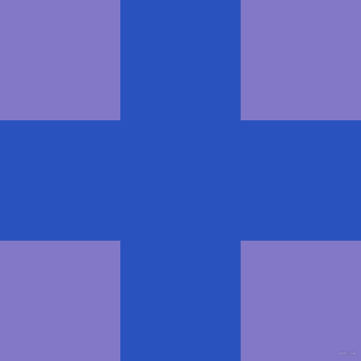checkered chequered horizontal vertical lines, 248 pixel lines width, 496 pixel square size, Cerulean Blue and Moody Blue plaid checkered seamless tileable
