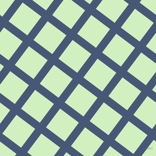 53/143 degree angle diagonal checkered chequered lines, 26 pixel lines width, 79 pixel square size, Chambray and Tea Green plaid checkered seamless tileable