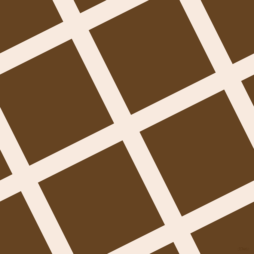 27/117 degree angle diagonal checkered chequered lines, 63 pixel lines width, 315 pixel square size, Chardon and Dark Brown plaid checkered seamless tileable