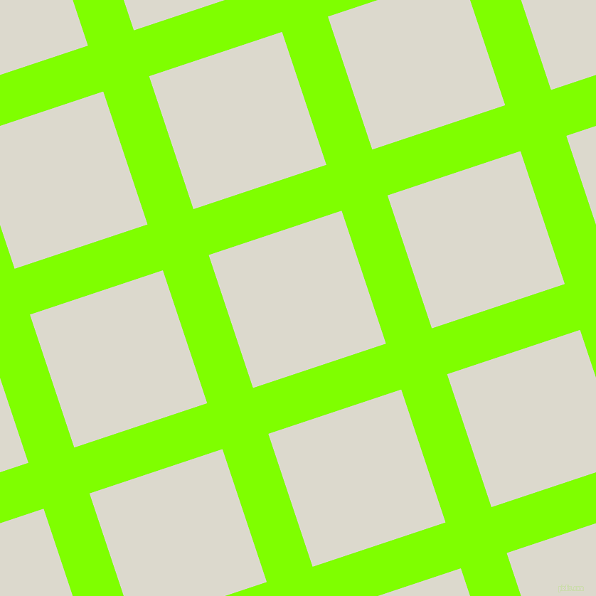 18/108 degree angle diagonal checkered chequered lines, 68 pixel line width, 197 pixel square size, Chartreuse and Milk White plaid checkered seamless tileable