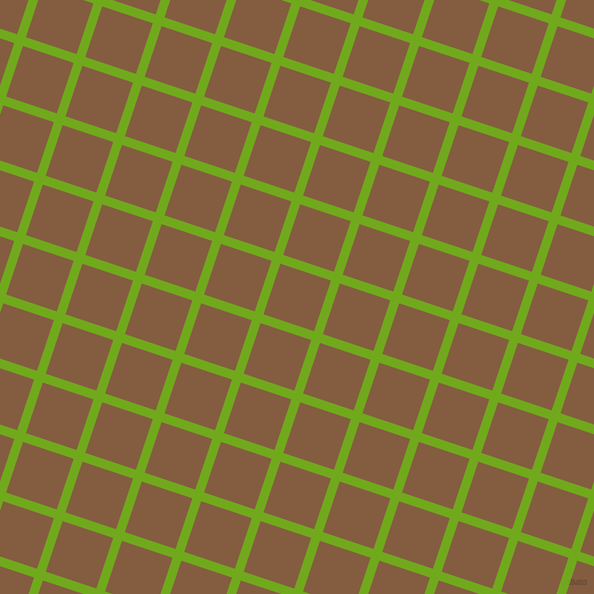 72/162 degree angle diagonal checkered chequered lines, 13 pixel line width, 75 pixel square size, Christi and Potters Clay plaid checkered seamless tileable