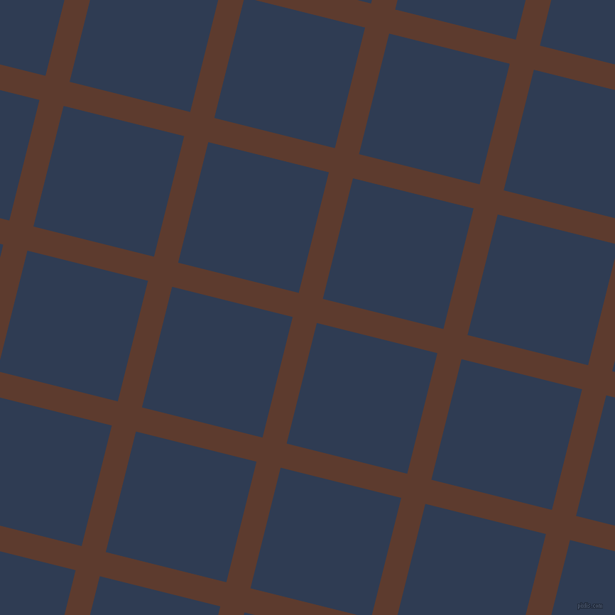 76/166 degree angle diagonal checkered chequered lines, 35 pixel line width, 175 pixel square size, Cioccolato and Biscay plaid checkered seamless tileable