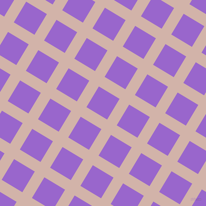 59/149 degree angle diagonal checkered chequered lines, 38 pixel lines width, 82 pixel square size, Clam Shell and Amethyst plaid checkered seamless tileable