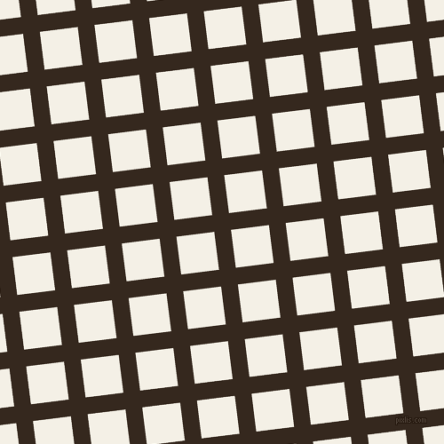 7/97 degree angle diagonal checkered chequered lines, 19 pixel lines width, 43 pixel square size, Cocoa Brown and Romance plaid checkered seamless tileable