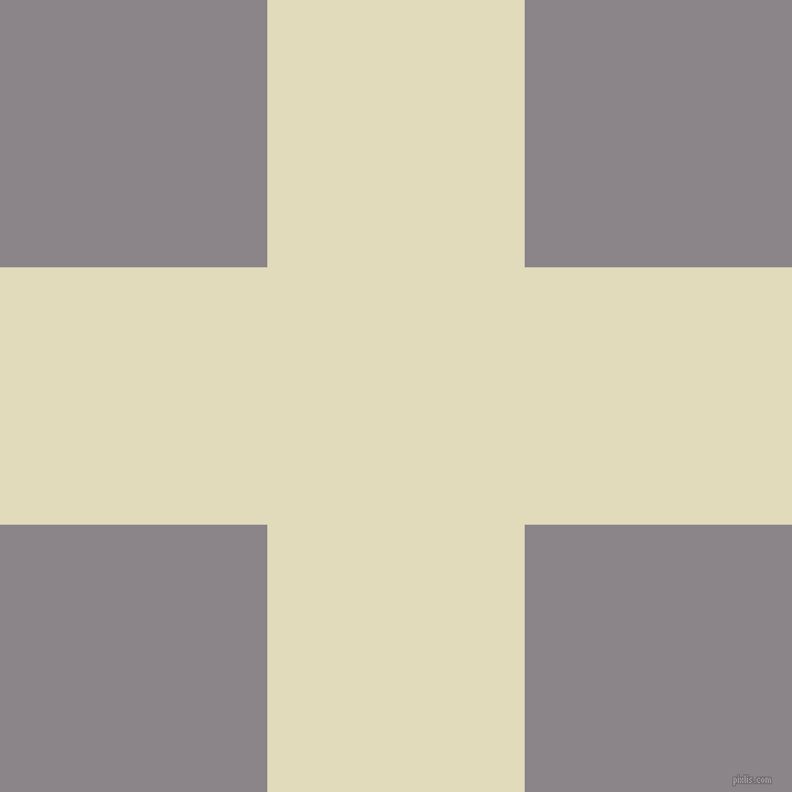 checkered chequered horizontal vertical lines, 233 pixel lines width, 484 pixel square size, Coconut Cream and Taupe Grey plaid checkered seamless tileable