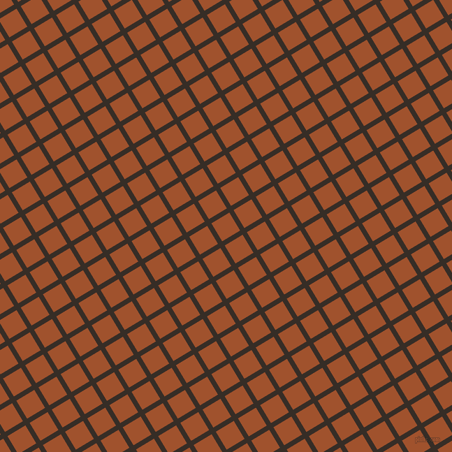 31/121 degree angle diagonal checkered chequered lines, 7 pixel line width, 30 pixel square size, Coffee Bean and Sienna plaid checkered seamless tileable