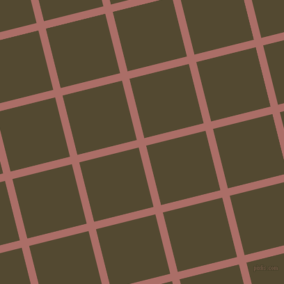 14/104 degree angle diagonal checkered chequered lines, 11 pixel line width, 88 pixel square size, Coral Tree and Punga plaid checkered seamless tileable