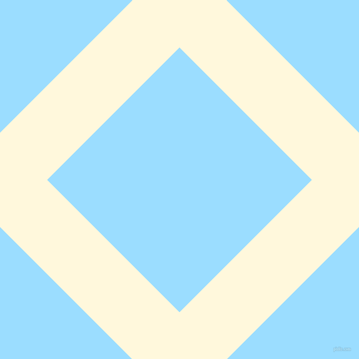45/135 degree angle diagonal checkered chequered lines, 135 pixel line width, 379 pixel square size, Corn Silk and Columbia Blue plaid checkered seamless tileable