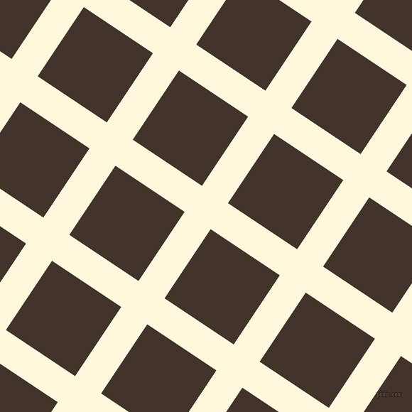 56/146 degree angle diagonal checkered chequered lines, 44 pixel line width, 117 pixel square size, Corn Silk and Slugger plaid checkered seamless tileable