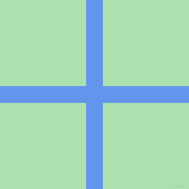 checkered chequered horizontal vertical lines, 54 pixel line width, 554 pixel square size, Cornflower Blue and Celadon plaid checkered seamless tileable