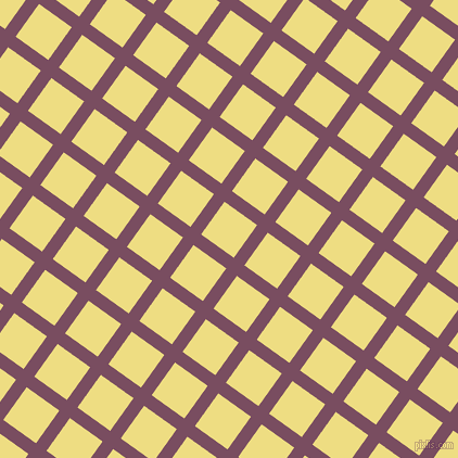 54/144 degree angle diagonal checkered chequered lines, 12 pixel lines width, 37 pixel square size, Cosmic and Light Goldenrod plaid checkered seamless tileable