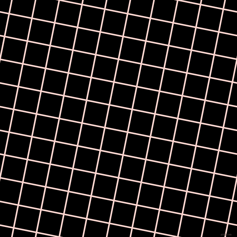 79/169 degree angle diagonal checkered chequered lines, 5 pixel line width, 70 pixel square size, Cosmos and Black plaid checkered seamless tileable