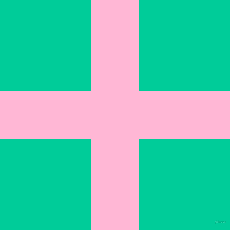 checkered chequered horizontal vertical lines, 158 pixel line width, 594 pixel square sizeCotton Candy and Caribbean Green plaid checkered seamless tileable