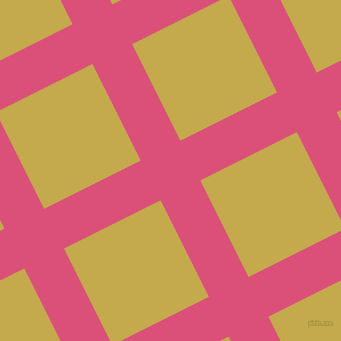 27/117 degree angle diagonal checkered chequered lines, 65 pixel line width, 158 pixel square size, Cranberry and Sundance plaid checkered seamless tileable