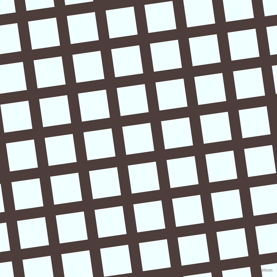 8/98 degree angle diagonal checkered chequered lines, 35 pixel lines width, 92 pixel square size, Crater Brown and Azure plaid checkered seamless tileable