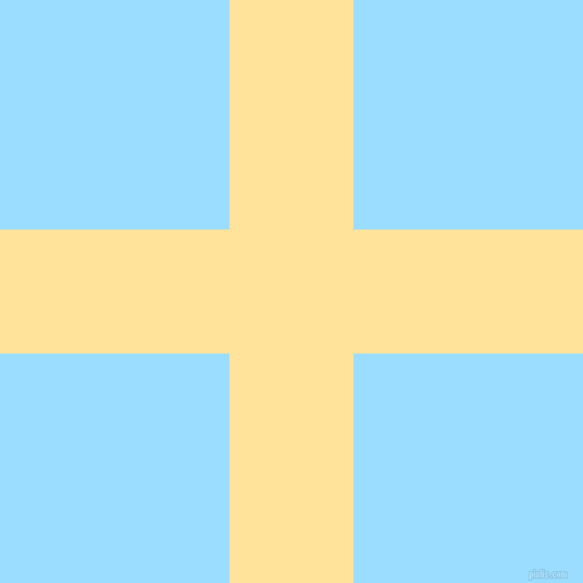 checkered chequered horizontal vertical lines, 114 pixel line width, 422 pixel square size, Cream Brulee and Columbia Blue plaid checkered seamless tileable