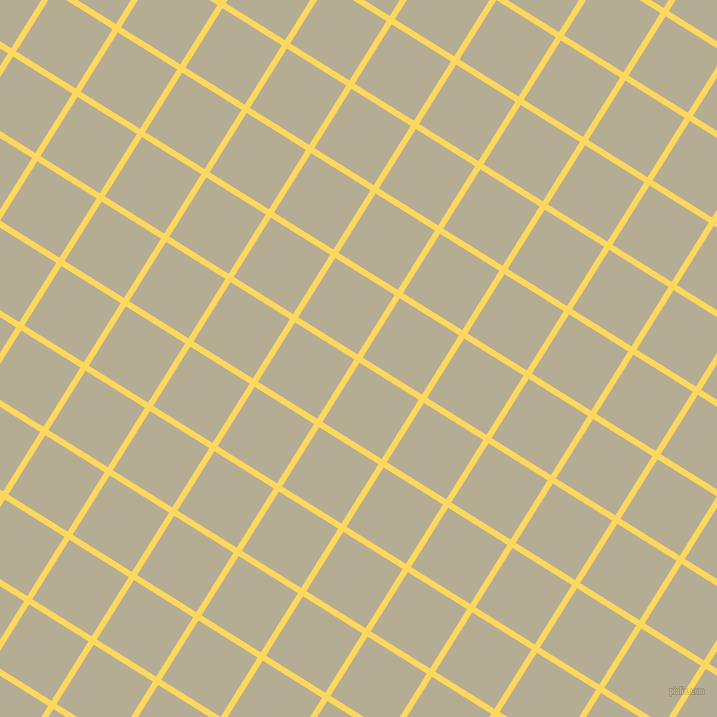 58/148 degree angle diagonal checkered chequered lines, 6 pixel lines width, 70 pixel square size, Dandelion and Bison Hide plaid checkered seamless tileable