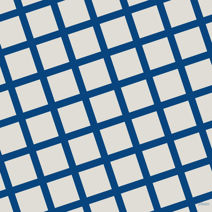 18/108 degree angle diagonal checkered chequered lines, 23 pixel line width, 85 pixel square size, Dark Cerulean and Sea Fog plaid checkered seamless tileable