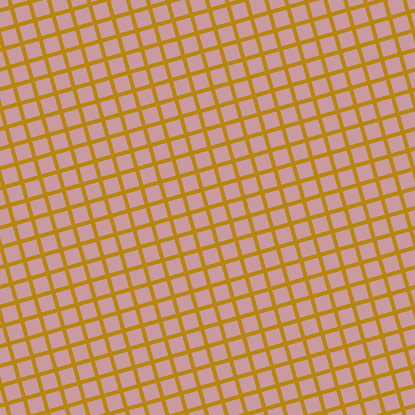 16/106 degree angle diagonal checkered chequered lines, 4 pixel lines width, 15 pixel square size, Dark Goldenrod and Careys Pink plaid checkered seamless tileable