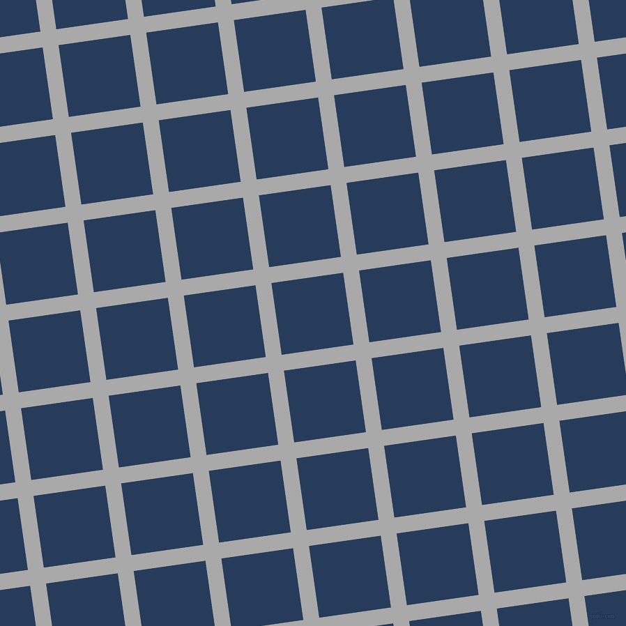 8/98 degree angle diagonal checkered chequered lines, 23 pixel lines width, 104 pixel square size, Dark Gray and Catalina Blue plaid checkered seamless tileable