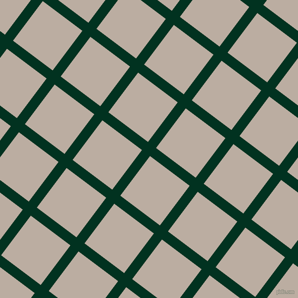 53/143 degree angle diagonal checkered chequered lines, 20 pixel lines width, 98 pixel square size, Dark Green and Silk plaid checkered seamless tileable
