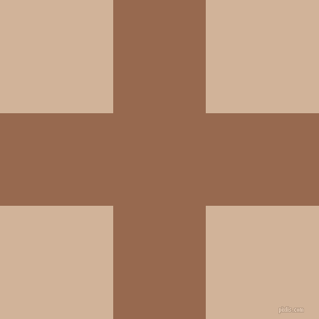 checkered chequered horizontal vertical lines, 130 pixel line width, 318 pixel square size, Dark Tan and Cashmere plaid checkered seamless tileable