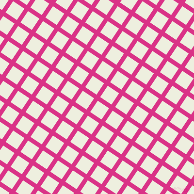56/146 degree angle diagonal checkered chequered lines, 9 pixel line width, 28 pixel square size, Deep Cerise and Sugar Cane plaid checkered seamless tileable