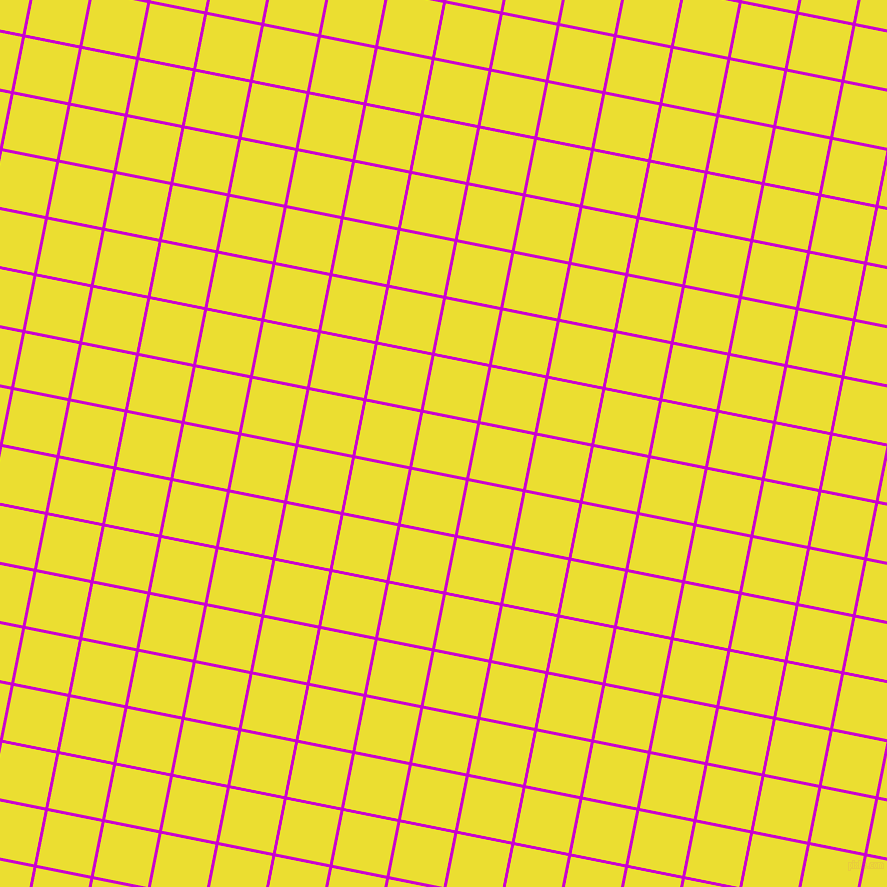 79/169 degree angle diagonal checkered chequered lines, 3 pixel lines width, 55 pixel square size, Deep Magenta and Golden Fizz plaid checkered seamless tileable