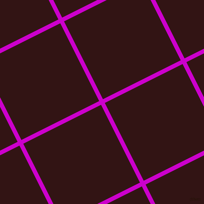 27/117 degree angle diagonal checkered chequered lines, 14 pixel line width, 290 pixel square size, Deep Magenta and Seal Brown plaid checkered seamless tileable
