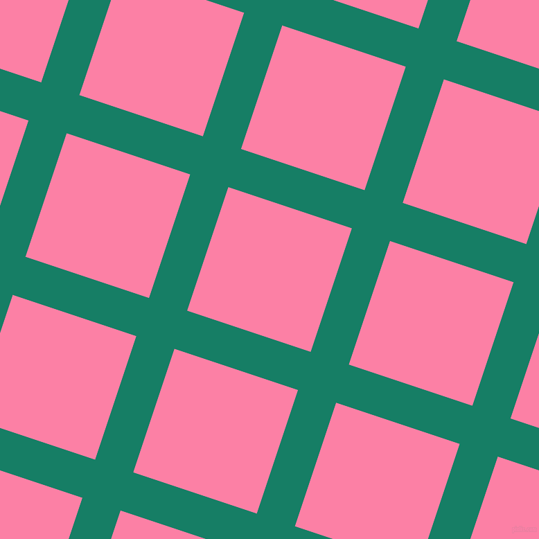 72/162 degree angle diagonal checkered chequered lines, 58 pixel lines width, 188 pixel square size, Deep Sea and Tickle Me Pink plaid checkered seamless tileable