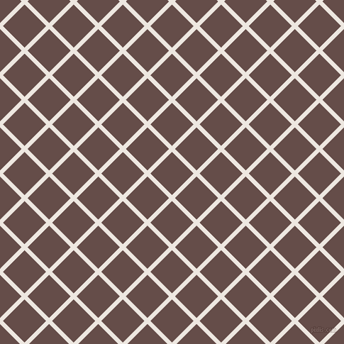 45/135 degree angle diagonal checkered chequered lines, 6 pixel lines width, 43 pixel square size, Desert Storm and Congo Brown plaid checkered seamless tileable