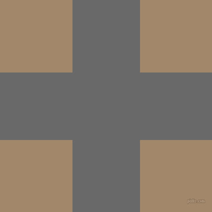 checkered chequered horizontal vertical lines, 136 pixel lines width, 291 pixel square size, Dim Gray and Sandal plaid checkered seamless tileable