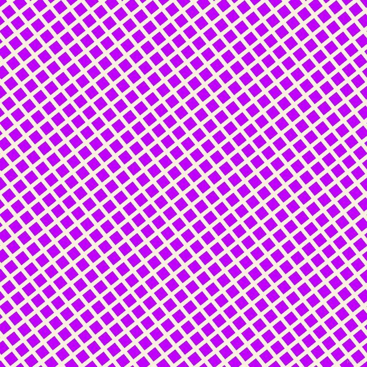 39/129 degree angle diagonal checkered chequered lines, 8 pixel lines width, 20 pixel square size, Early Dawn and Electric Purple plaid checkered seamless tileable