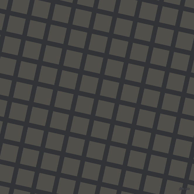 77/167 degree angle diagonal checkered chequered lines, 16 pixel line width, 56 pixel square size, Ebony and Dune plaid checkered seamless tileable