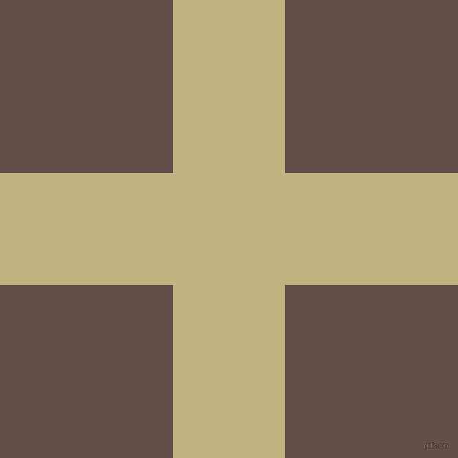checkered chequered horizontal vertical lines, 163 pixel lines width, 504 pixel square size, Ecru and Congo Brown plaid checkered seamless tileable