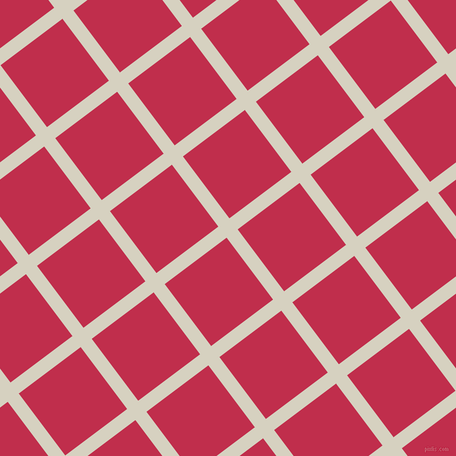 37/127 degree angle diagonal checkered chequered lines, 20 pixel lines width, 112 pixel square size, Ecru White and Old Rose plaid checkered seamless tileable