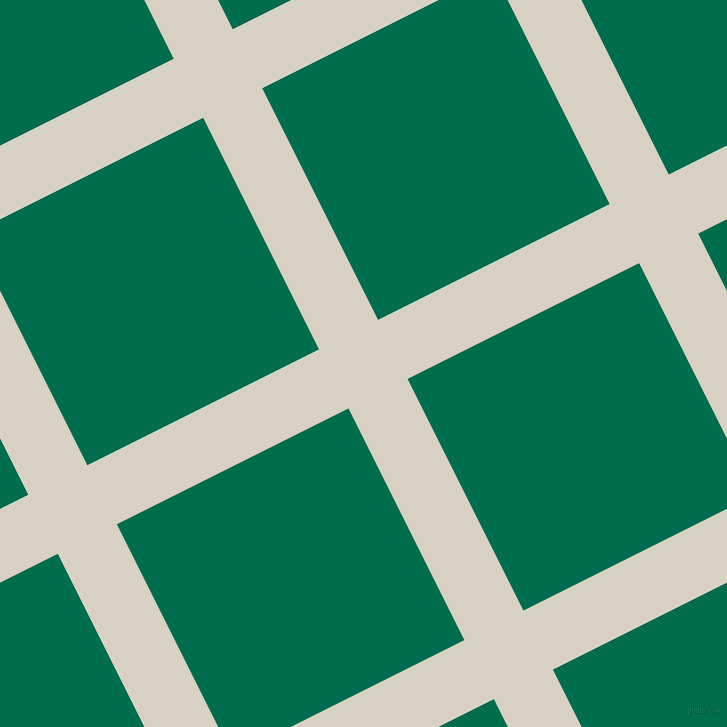 27/117 degree angle diagonal checkered chequered lines, 66 pixel line width, 259 pixel square size, Ecru White and Watercourse plaid checkered seamless tileable