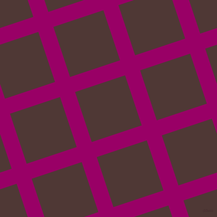 18/108 degree angle diagonal checkered chequered lines, 55 pixel line width, 183 pixel square size, Eggplant and Cocoa Bean plaid checkered seamless tileable
