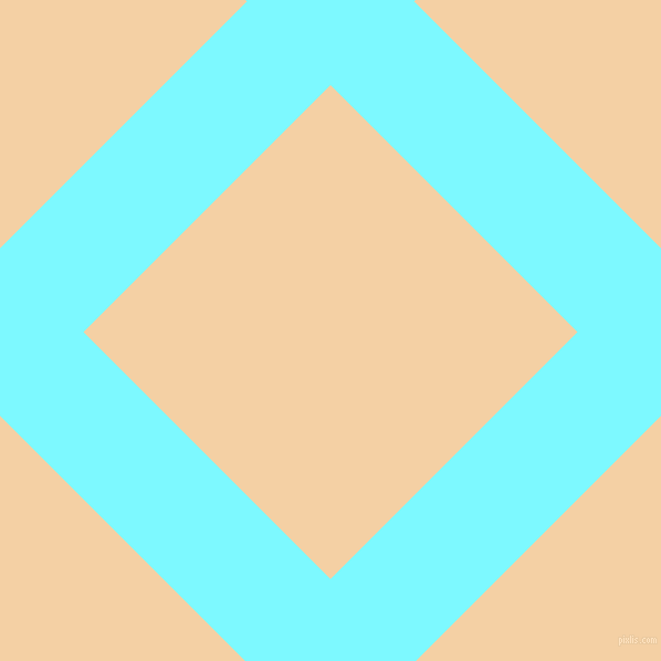 45/135 degree angle diagonal checkered chequered lines, 107 pixel lines width, 316 pixel square size, Electric Blue and Tequila plaid checkered seamless tileable