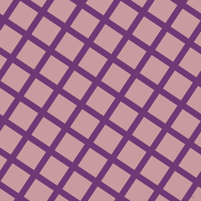 56/146 degree angle diagonal checkered chequered lines, 21 pixel lines width, 74 pixel square size, Eminence and Careys Pink plaid checkered seamless tileable