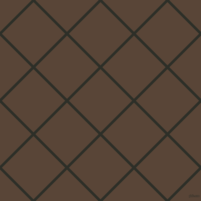 45/135 degree angle diagonal checkered chequered lines, 9 pixel line width, 151 pixel square size, Eternity and Brown Derby plaid checkered seamless tileable