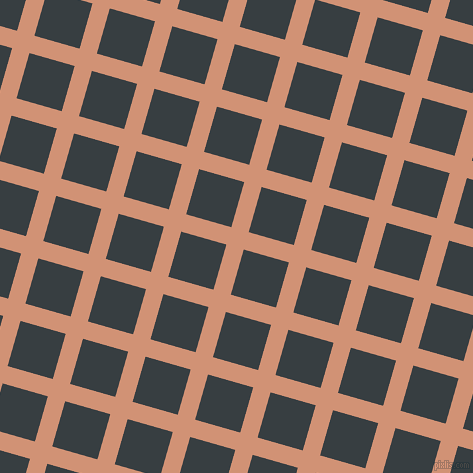 74/164 degree angle diagonal checkered chequered lines, 18 pixel line width, 47 pixel square size, Feldspar and Mine Shaft plaid checkered seamless tileable